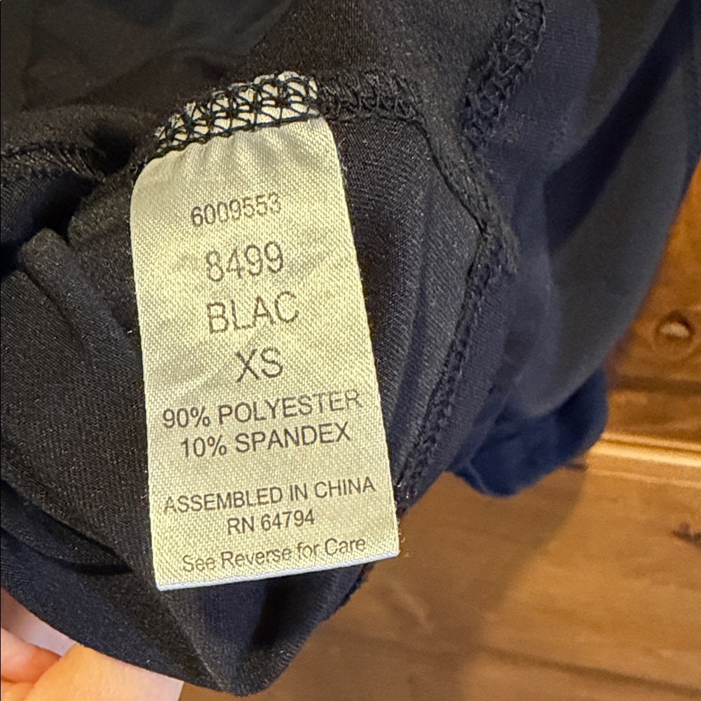 Med Couture Black Underscrub Long Sleeve Tee XS - Picture 5 of 5
